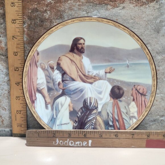 Sermon On The Mount Plate Robert T Barrett  Life of Christ Bradford Exchange 199 - Picture 7 of 11